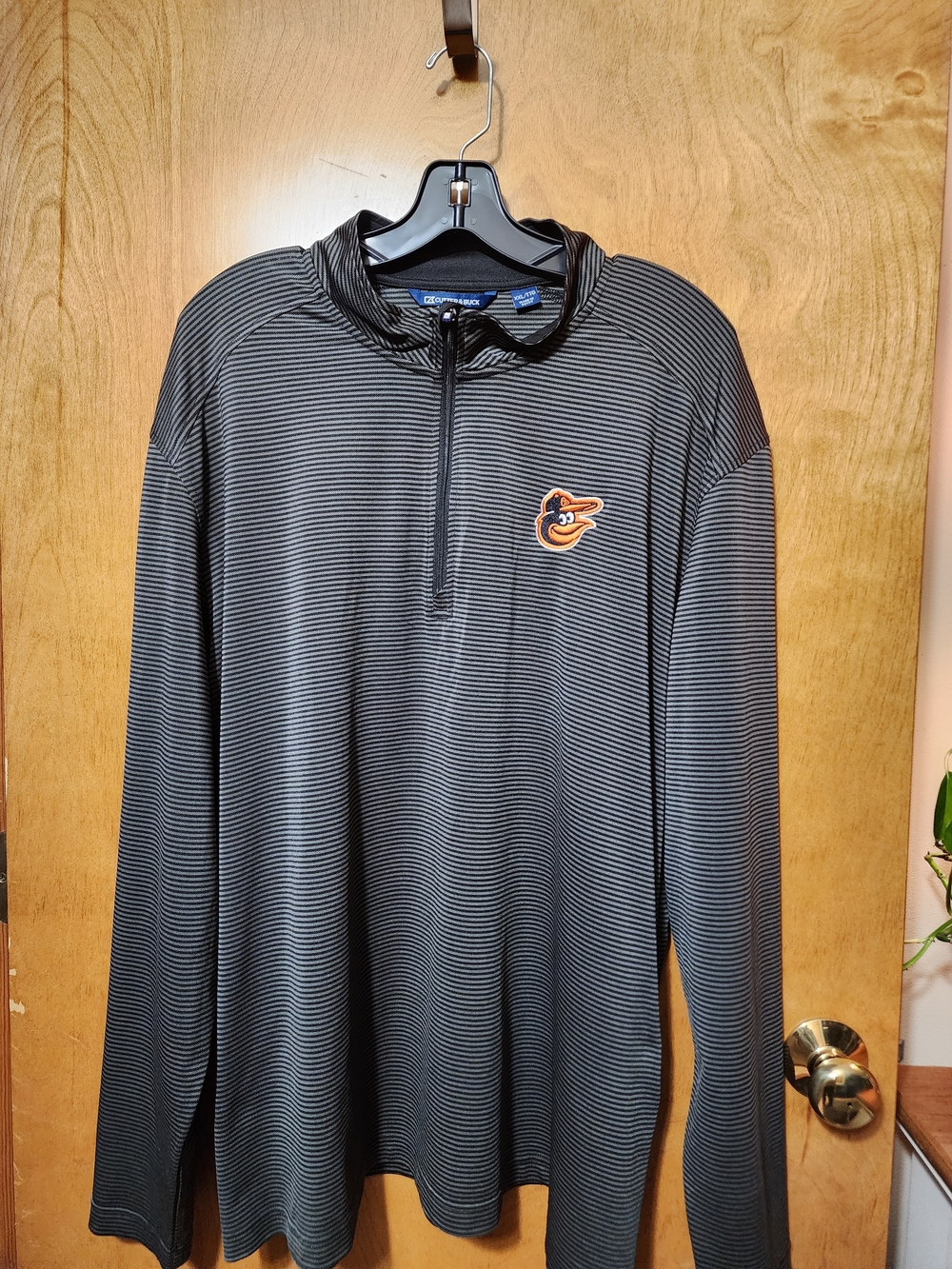 Cutter & Buck Baltimore Orioles MLB Virtue Eco Pique Quarter-Zip Pullover XXL